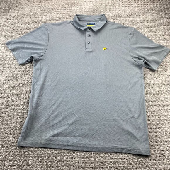 Jack Nicklaus Golf Shirt men Extra Large XL Gray Polo Bear Logo Embroidered - Picture 1 of 8